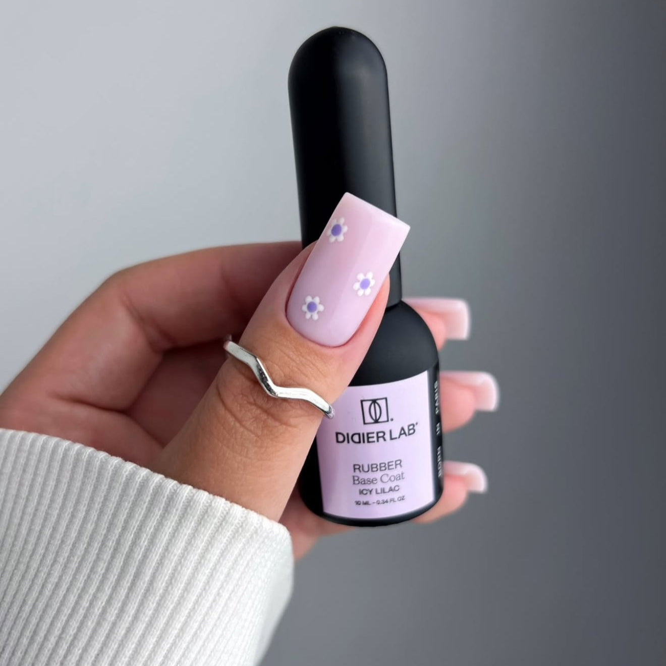 Rubber Base Coat Icy Lilac
