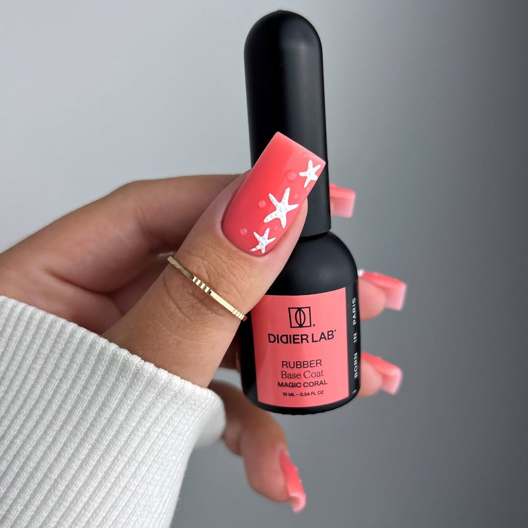 Rubber Base Coat Magic Coral