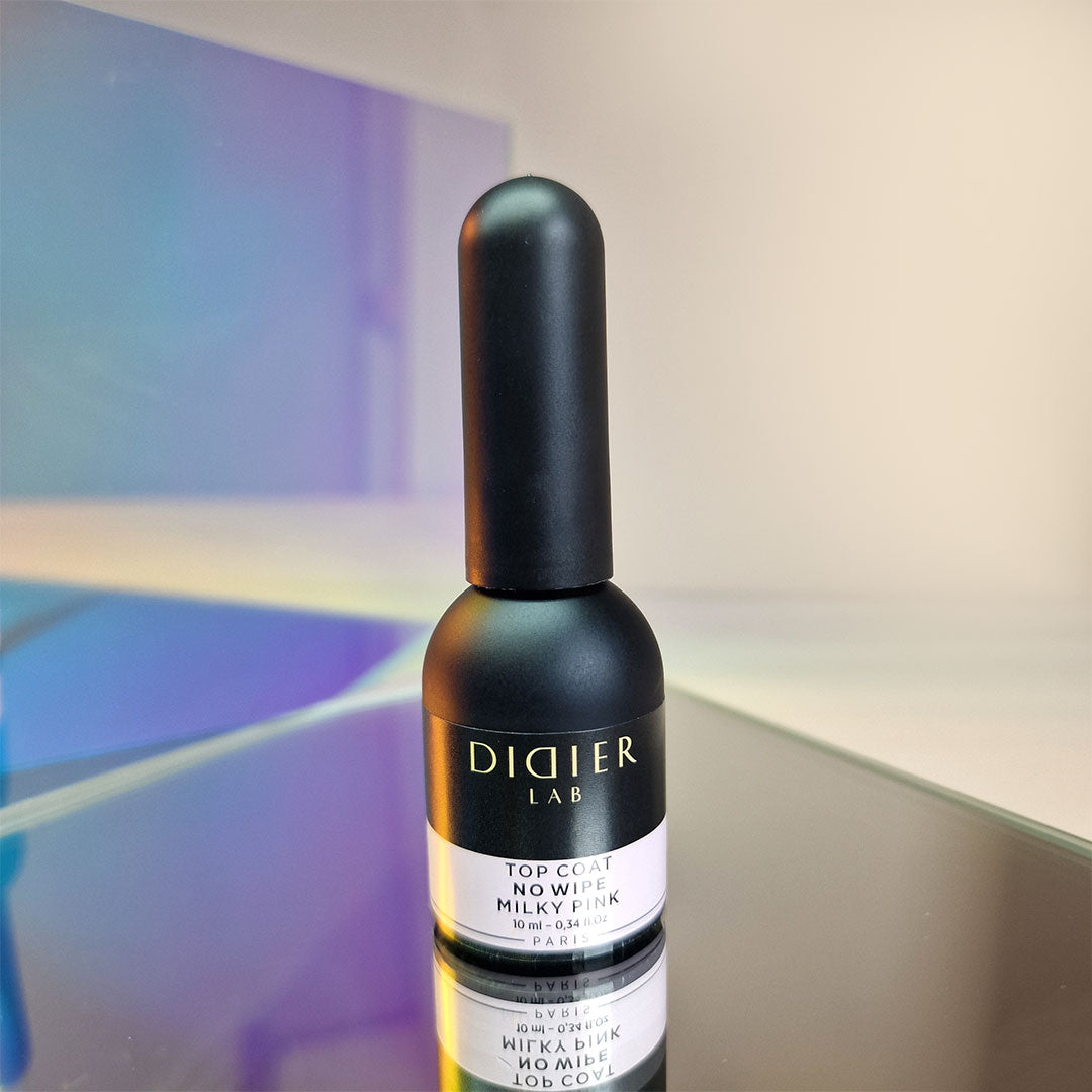 Gellak Top Coat Didier Lab No Wipe Milky Pink