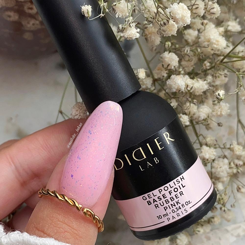 Gellak Base Coat Didier Lab Rubber Base Foil Pink