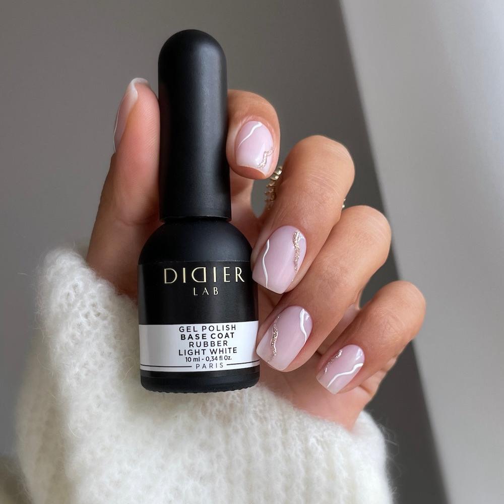 Gellak Base Coat Didier Lab Rubber Base Light White